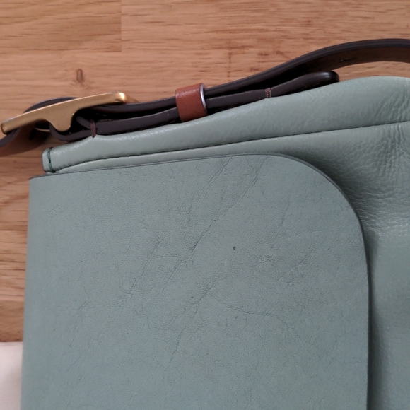 Fossil "Harper" Small Flap Crossbody in Baby Blue - Picture 2 of 7